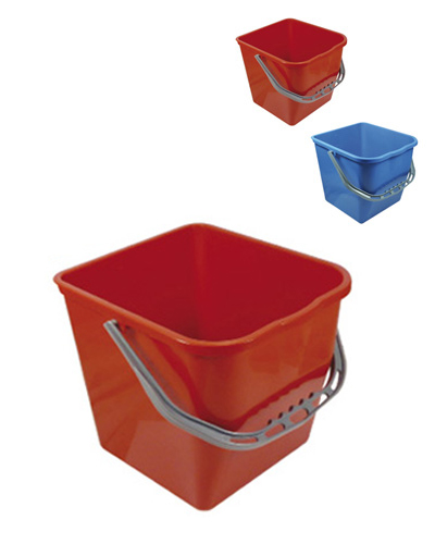 Cubo 25 litros. Azul / Rojo. (04380AZ, 04380RJ). Rojo